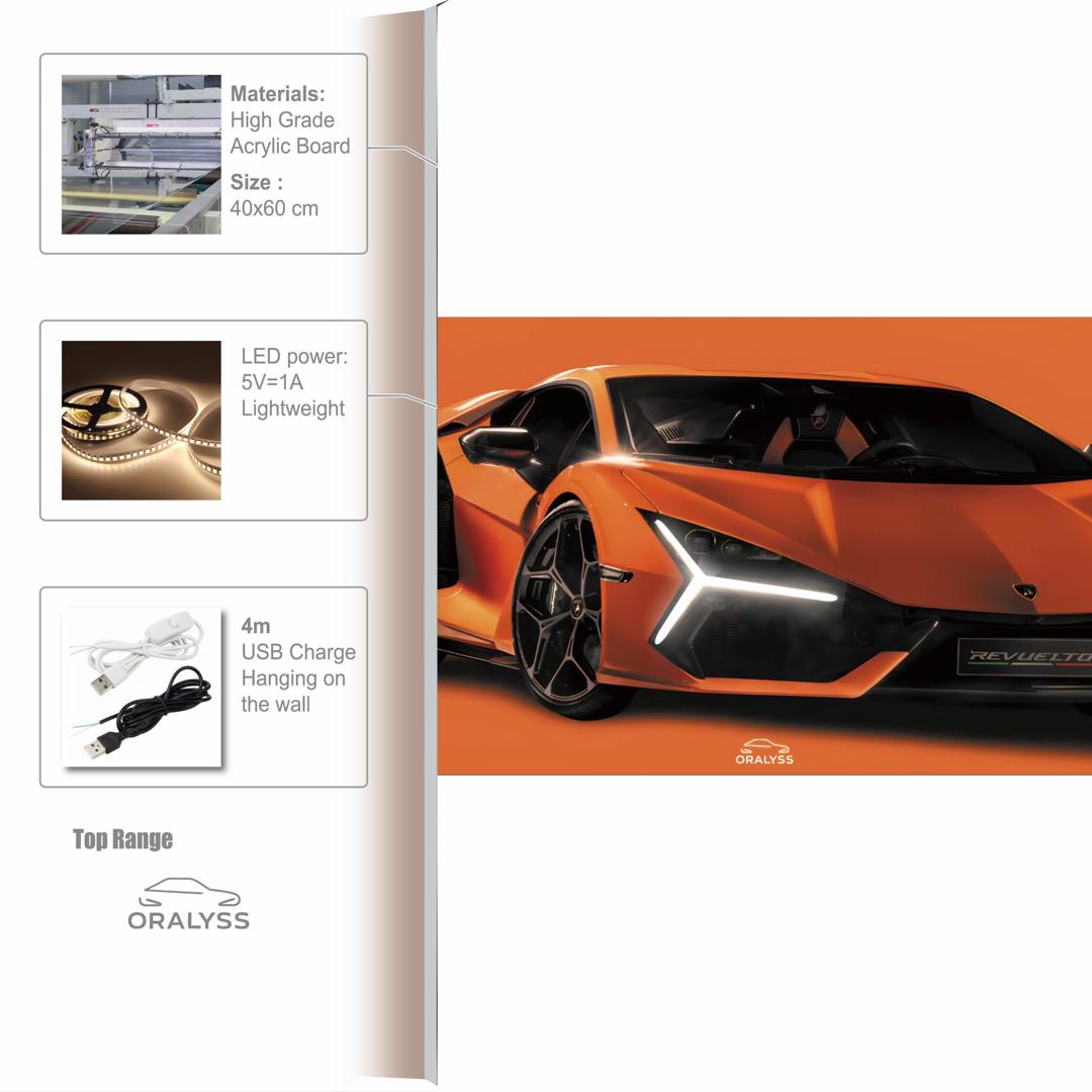 Cadre LED Lamborghini REVUELTO